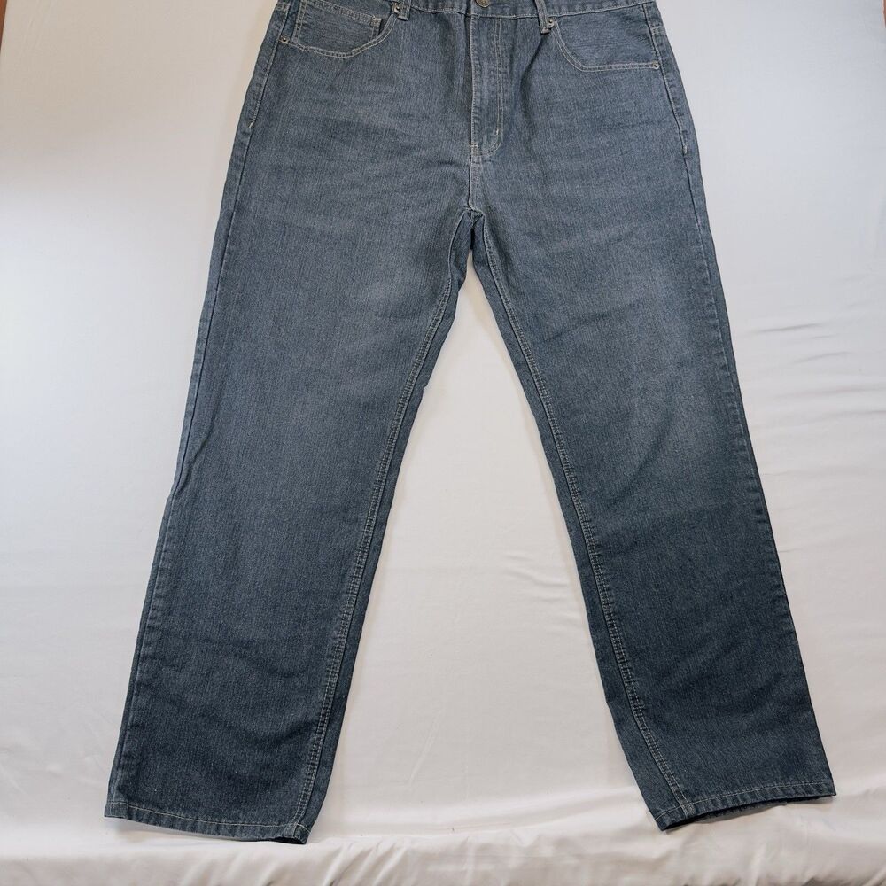 Beverly Hills Polo Club Men's Jeans 40x30 Straight Blue Dark Wash Modern Stretch